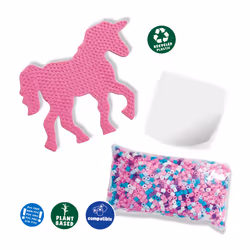 SES Creative Beedz Green - Iron on beads set unicorn
