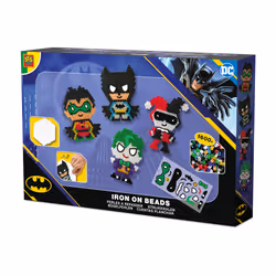 SES Creative 09361 Beedz Art - DC Batman Characters - Fuse Beads Craft Kit for Kidas and Adults - Includes Pegboard and Ironi ...