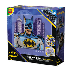 SES Creative 09362 Beedz Art - DC Batman - Ironing Beads Color Mix - Craft Kit for Kids and Adults - Includes Pegboard and Beads - Over 4200 Fuse Beads