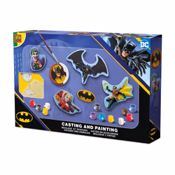 SES Creative 09364 DC Batman Casting and Painting Set - Craft Kit for Kids and Adults - Includes Molds, Paint, Plaster of Par ...