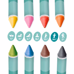 SES Creative Tiny Talents Bath crayons - 8 colours - Additional view 4