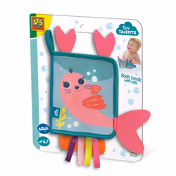 SES Creative Tiny Talents Bath book with tails, Bath book, Boy/Girl, 0.5 yr(s), Multicolour