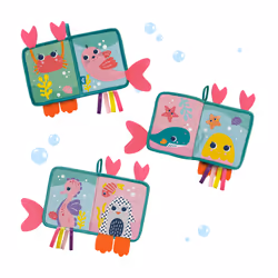 SES Creative Tiny Talents Bath book with tails