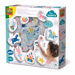 SES Creative Tiny Talents Bath fairytale characters, Bath sticker, Boy/Girl, 1 yr(s), Cardboard, Multicolour