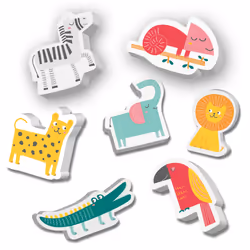 SES Creative Tiny Talents Bath safari animals