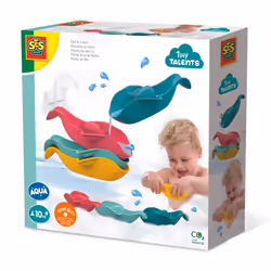 SES Creative Tiny Talents Fish in a row, Bath animal, Boy/Girl, 0.5 yr(s), Multicolour