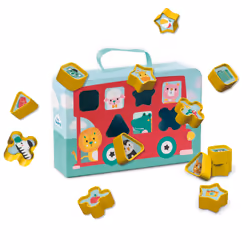 SES Creative Tiny Talents Shape sorter suitcase bus