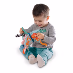 SES Creative Tiny Talents Sensory animal tails cloth book
