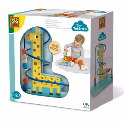 SES Creative Tiny Talents Bead maze giraffe, 1 yr(s), Cardboard, Multicolour