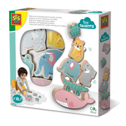 SES Creative Tiny Talents Balance and stacking game wooden animals