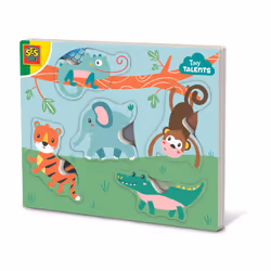 SES Creative Tiny Talents Touch and feel animal puzzle, 5 pc(s), Animals, 1 yr(s)