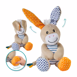 SES Creative Tiny Talents Donkey - Peek-a-boo cuddly toy