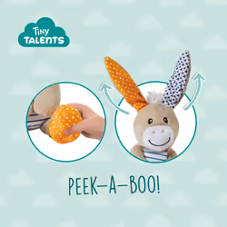 SES Creative Tiny Talents Donkey - Peek-a-boo cuddly toy