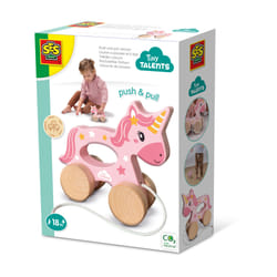 SES Creative Tiny Talents Push and pull 2 in 1 wooden unicorn