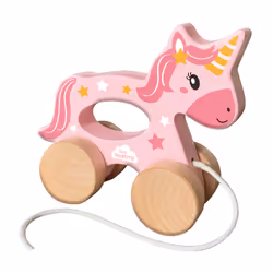 SES Creative Tiny Talents Push and pull 2 in 1 wooden unicorn
