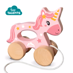 SES Creative Tiny Talents Push and pull 2 in 1 wooden unicorn
