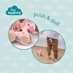 SES Creative Tiny Talents Push and pull 2 in 1 wooden unicorn - Additional view 5