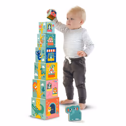 SES Creative Tiny Talents Stacking blocks tower with animal figures - Additional view 4