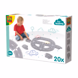 SES Creative Tiny Talents Felt road circuit 20pcs, 20 pc(s), Other