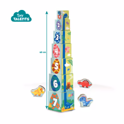 SES Creative Tiny Talents Stacking blocks tower with dino figures - Additional view 5