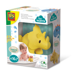 SES Creative Tiny Talents Bath Triceratops - 100% natural rubber