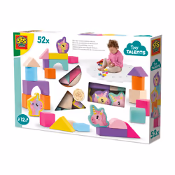 SES Creative Tiny Talents Wooden building blocks unicorn 52pcs, Building blocks, Wood, 52 pc(s)
