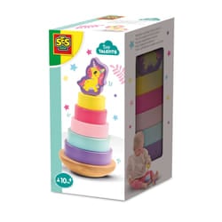 SES Creative Tiny Talents Wooden stacking tower unicorn