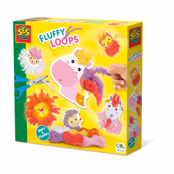 SES Creative Fluffy loops - Soft yarn animals, Children's knitting set, 3 yr(s), Multicolour