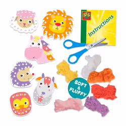 SES Creative Fluffy loops - Soft yarn animals