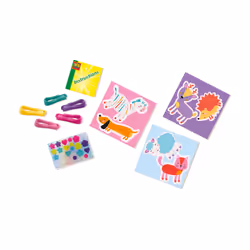 SES Creative Yarn wrap animals - Easy wrapping activity, The threads do not need to be knotted, Age 3+