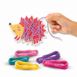 SES Creative Yarn wrap animals - Easy wrapping activity, The threads do not need to be knotted, Age 3+