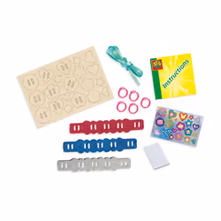 SES Creative Easy rings and glitter bracelets - Jewellery making for young children, Make your own design, Age 3+
