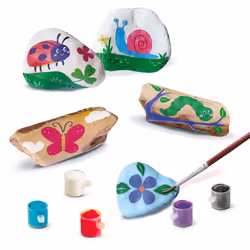 SES Creative Decorate stones and driftwood - Inspired by nature, Real white stones, Real wood, Age 5+ - Additional view 5