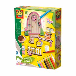 SES Creative Fairy door - Inspired by nature, Children's craft kit, 5 yr(s), Wood, Multicolour