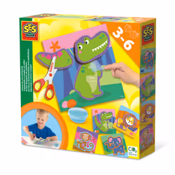 SES Creative I learn to cut and paste, Children's craft kit, 3 yr(s), Multicolour