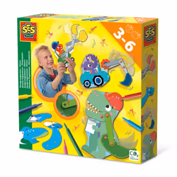 SES Creative Young engineers - Dinos, Children's craft kit, 3 yr(s), Multicolour