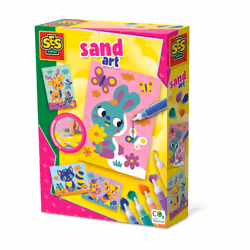 SES Creative Coloured sand art - Forest animals, Children's coloring set, 3 yr(s), Multicolour