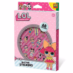 SES Creative L.O.L. - Glitter stickers, 68 pc(s), 6 yr(s), Multicolour