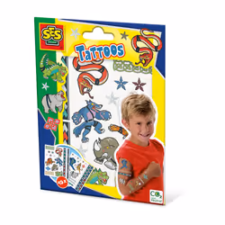 SES Creative Tattoos for children - Animal fighters, Children's tattoo set, 3 yr(s), Multicolour