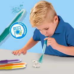 SES Creative Blow airbrush pens - Dinosaurs 3x