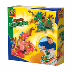 SES Creative Metallic dragons, Children's craft kit, 5 yr(s), Multicolour