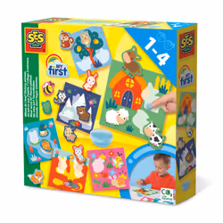 SES Creative My First - Where do I live? Sticking animals, This line enables the very young children to get creative, Age 1+, ...