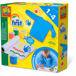 SES Creative My First - finger paint set, Blue, Green, Red, Yellow, Washable, Gluten free