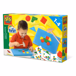 SES Creative My First - Hammer tap tap, 1 yr(s), Plastic, Wood, Multicolour