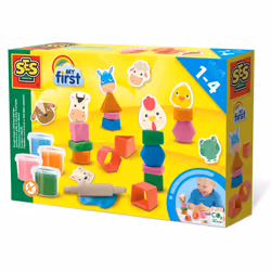 SES Creative My First - Dough shape stacking animals, Modeling dough, Multicolour, Child, 4 colours, 1 yr(s), 12 yr(s)