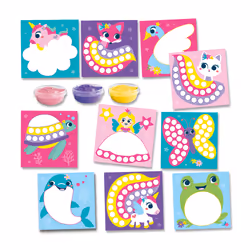 SES Creative My First 14446 - Fingerprint Paint Fantasy Figures - 10 Cheerfully Printed Finger Paint Cards with Fantasy Theme