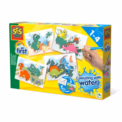 SES Creative My First Colouring with water - Dinos - No mess, Suitable for children, Age 1+, Children's coloring set, 1 yr(s) ...