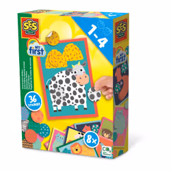 SES Creative My First - Animal print stickers, Children's craft kit, 1 yr(s), Cardboard, Multicolour