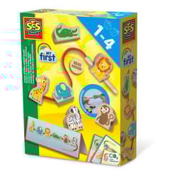 SES Creative My First - Lacing wooden animal beads