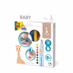 SES Creative My First (Sophie la girafe -) Baby markers, 8 pc(s), Multicolour, 1 yr(s), Multicolour, Child, 12 yr(s)